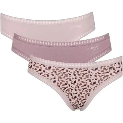 Damesslipjes Sloggi Go Crush Mini (x3) Beige XL Damesslipjes Sloggi Go Crush Mini (x3) Beige XL