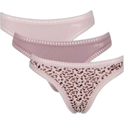 Dames string Sloggi Go Crush (x3) Rose S Dames string Sloggi Go Crush (x3) Rose S
