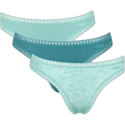Dames string Sloggi Go Crush (x3) Vert XS Dames string Sloggi Go Crush (x3) Vert XS
