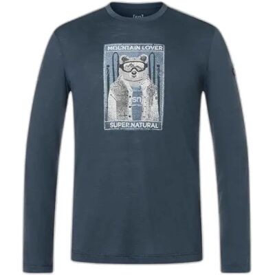 Onderkleding met lange mouwen super.natural Bearski Bleu 2XL Onderkleding met lange mouwen super.natural Bearski Bleu 2XL