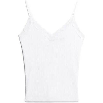 Lingerie met kantafwerking voor dames Superdry Caraco Essential Blanc L/XL Lingerie met kantafwerking voor dames Superdry Caraco Essential Blanc L/XL