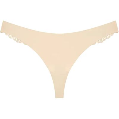 Dames string Triumph Pretty Micro Beige M Dames string Triumph Pretty Micro Beige M