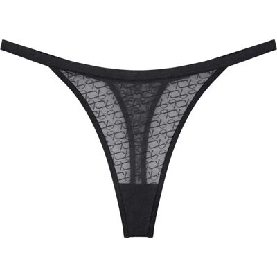 Dames string Triumph Signature Sheer Noir 38 Dames string Triumph Signature Sheer Noir 38