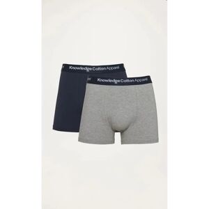 Boxershorts KnowledgeCotton Apparel Anker (x2) Gris XL Boxershorts KnowledgeCotton Apparel Anker (x2) Gris XL