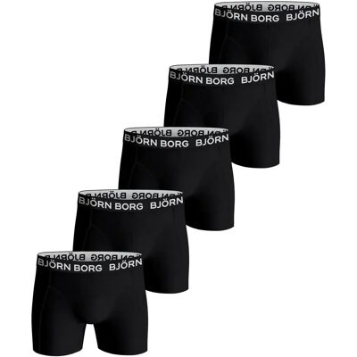 Katoenen boxershorts Björn Borg Stretch (x5) Noir XS Katoenen boxershorts Björn Borg Stretch (x5) Noir XS