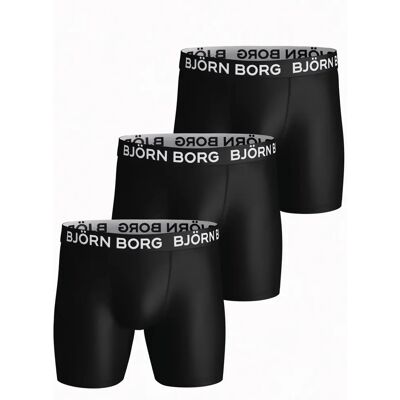 Boxershorts Björn Borg Performance (x3) Noir XS Boxershorts Björn Borg Performance (x3) Noir XS
