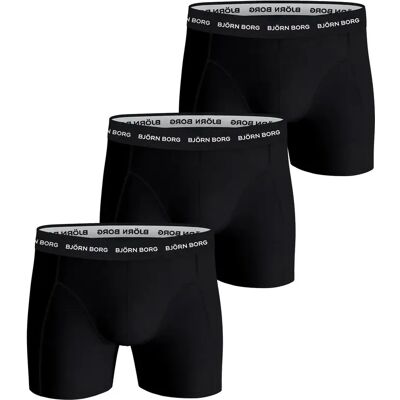 Rekbare katoenen boxershort Björn Borg (x3) Noir XS Rekbare katoenen boxershort Björn Borg (x3) Noir XS