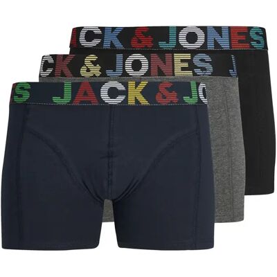 Boxershorts Jack & Jones Ethan (x3) Gris M Boxershorts Jack & Jones Ethan (x3) Gris M
