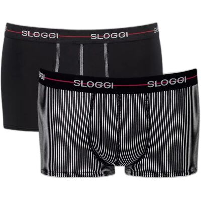 Laag uitgesneden boxershorts Sloggi Start (x2) Rouge M Laag uitgesneden boxershorts Sloggi Start (x2) Rouge M