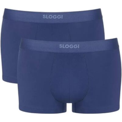 Boxershorts Sloggi Ever Ease Hipster (x2) Bleu L Boxershorts Sloggi Ever Ease Hipster (x2) Bleu L