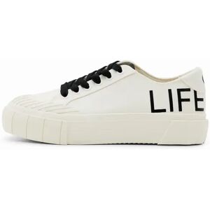 Damestrainers Desigual Life is Awesome Blanc 39 Damestrainers Desigual Life is Awesome Blanc 39