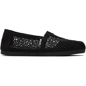 Marokkaanse gehaakte espadrilles voor dames Toms Alpargata Noir 37,5 Marokkaanse gehaakte espadrilles voor dames Toms Alpargata Noir 37,5