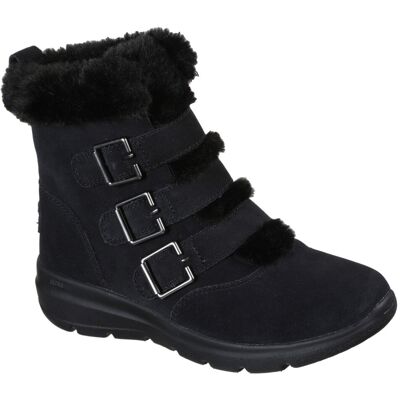 Dameslaarzen Skechers Glacial Ultra Buckle Up Zwart 37,5 Dameslaarzen Skechers Glacial Ultra Buckle Up Zwart 37,5