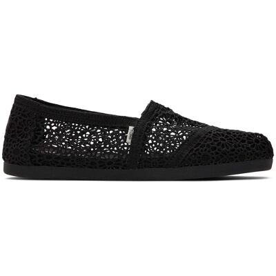 Marokkaanse gehaakte espadrilles voor dames Toms Alpargata Zwart 42,5 Marokkaanse gehaakte espadrilles voor dames Toms Alpargata Zwart 42,5