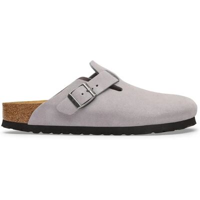 Leren klompen Birkenstock Boston Suede Violet 38 Étroit Leren klompen Birkenstock Boston Suede Violet 38 Étroit