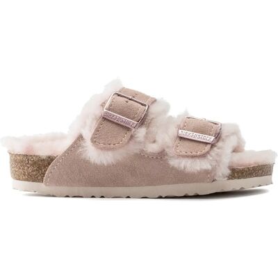 Suède leren sandalen met schapenwol kind Birkenstock Arizona Rose 34 Suède leren sandalen met schapenwol kind Birkenstock Arizona Rose 34