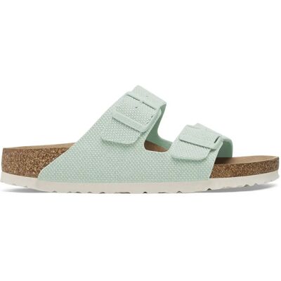 Birkenstock Arizona Donna vegan Rough Canvas surf green - Sandalen Birkenstock Arizona Donna vegan Rough Canvas surf green - Sandalen