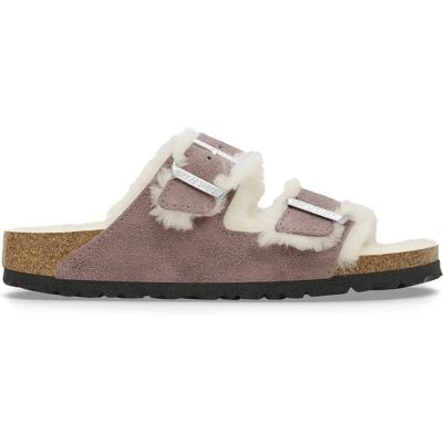Damessandalen Birkenstock Arizona Shearling Suede Leather/Fur Violet 35 Damessandalen Birkenstock Arizona Shearling Suede Leather/Fur Violet 35