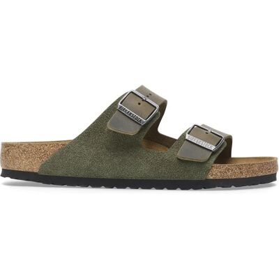 Sandalen Birkenstock Arizona Mixed Leather Vert 40 Étroit Sandalen Birkenstock Arizona Mixed Leather Vert 40 Étroit
