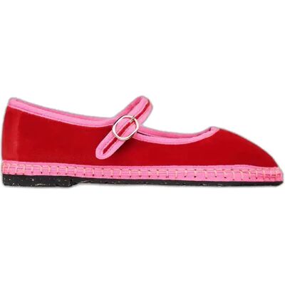 Fluwelen ballerina's voor dames Flabelus Mary Jane Rouge 41 Fluwelen ballerina's voor dames Flabelus Mary Jane Rouge 41