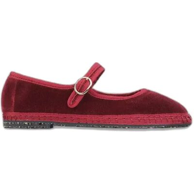 Fluwelen ballerina's voor dames Flabelus Mary Jane Rouge 41 Fluwelen ballerina's voor dames Flabelus Mary Jane Rouge 41