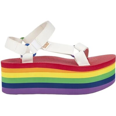Dames platformsandalen Teva Universal Stripe Blanc 41 Dames platformsandalen Teva Universal Stripe Blanc 41