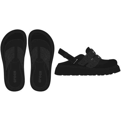Damesklompen Crocs Loaferette Noir 36/37 Damesklompen Crocs Loaferette Noir 36/37