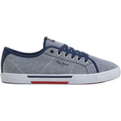 Trainers Pepe Jeans Brady Chambray Blauw 40 Trainers Pepe Jeans Brady Chambray Blauw 40
