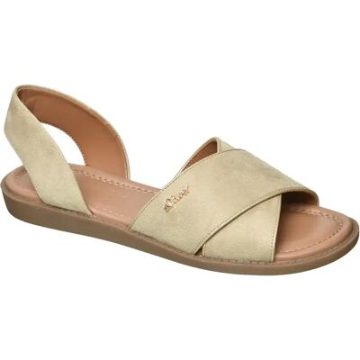 Schoen Sandalen in lederen uitstraling dames s.Oliver Beige 37 Schoen Sandalen in lederen uitstraling dames s.Oliver Beige 37