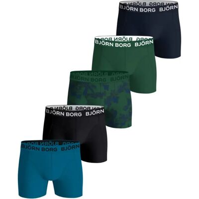 Kinderboxershorts Björn Borg (x5) Vert 6/7 ans Kinderboxershorts Björn Borg (x5) Vert 6/7 ans
