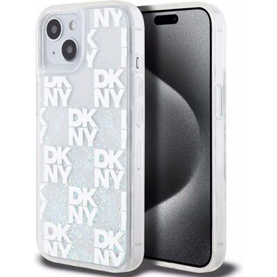 DKNY Siliconen Case met Liquid Glitter voor Apple iPhone 15 - Telefoonhoesje DKNY Siliconen Case met Liquid Glitter voor Apple iPhone 15 - Telefoonhoesje