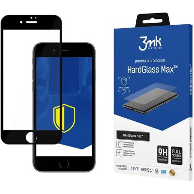 3MK HardGlass Max Screenbescherming voor iPhone 8 - Maximale bescherming 3MK HardGlass Max Screenbescherming voor iPhone 8 - Maximale bescherming
