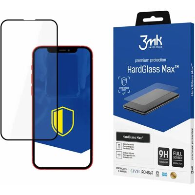 Apple 3mk HardGlass Max schermbeschermer voor iPhone 13 Pro Max - Zwart Apple 3mk HardGlass Max schermbeschermer voor iPhone 13 Pro Max - Zwart