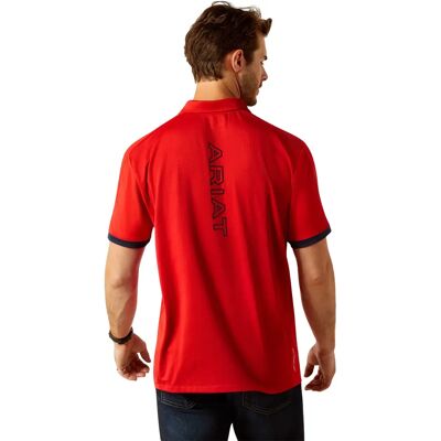 Polo paardrijden 1/4 zip Ariat Bandera Rouge L Polo paardrijden 1/4 zip Ariat Bandera Rouge L