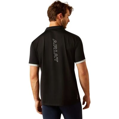 Polo paardrijden 1/4 zip Ariat Bandera Noir M Polo paardrijden 1/4 zip Ariat Bandera Noir M