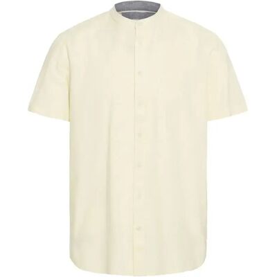 Shirt met korte mouwen Blend Bobby Mandarin Blanc L Shirt met korte mouwen Blend Bobby Mandarin Blanc L