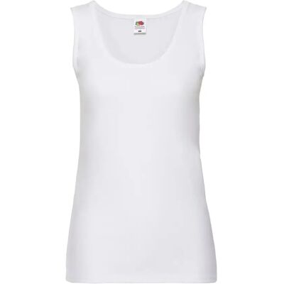 Damestanktop Fruit of the Loom Valueweight Blanc S Damestanktop Fruit of the Loom Valueweight Blanc S