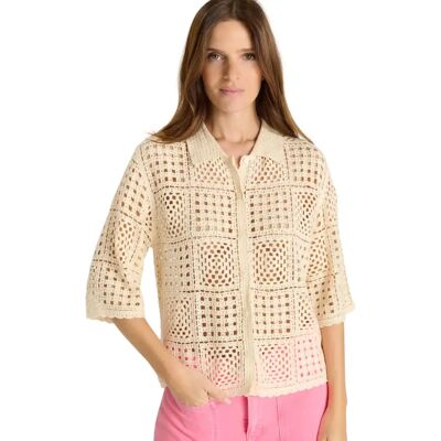 Damesvest Le Temps des cerises Elmar Blanc L Damesvest Le Temps des cerises Elmar Blanc L
