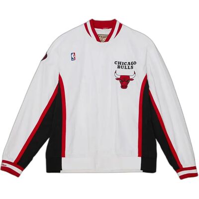 Mitchell & Ness Langarm warming-up shirt Chicago Bulls Finals 1998/99 Blanc S Mitchell & Ness Langarm warming-up shirt Chicago Bulls Finals 1998/99 Blanc S