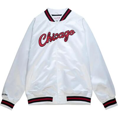 Mitchell & Ness Jasje satijn Chicago Bulls Blanc S Mitchell & Ness Jasje satijn Chicago Bulls Blanc S