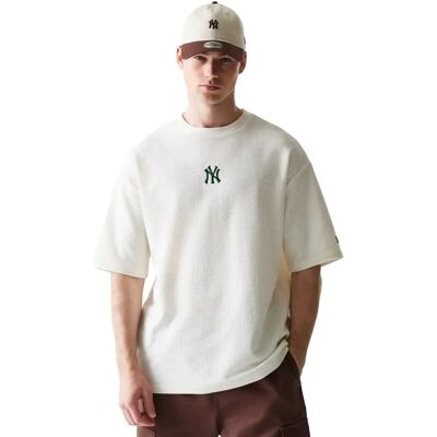 new era T-shirt MLB Waffle New York Yankees Blanc M new era T-shirt MLB Waffle New York Yankees Blanc M