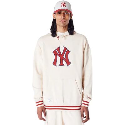 new era Oversized sweatshirt met capuchon New York Yankees MLB Rib Infill Blanc L new era Oversized sweatshirt met capuchon New York Yankees MLB Rib Infill Blanc L
