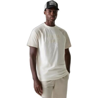 new era Oversized T-shirt New York Yankees Raglan Blanc S new era Oversized T-shirt New York Yankees Raglan Blanc S