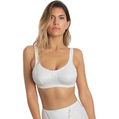 Vrouwenbeha Sassa Soft-BH Jacquard Blanc 100C Vrouwenbeha Sassa Soft-BH Jacquard Blanc 100C