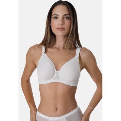 Vrouwenbeha Sassa Graphical Jacquard Blanc 100C Vrouwenbeha Sassa Graphical Jacquard Blanc 100C