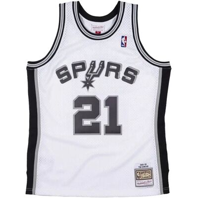 Mitchell & Ness Nba-trui San Antonio Spurs Tim Duncan Blanc S Mitchell & Ness Nba-trui San Antonio Spurs Tim Duncan Blanc S