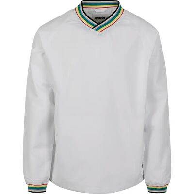 Urban Classics Parka Urban Classic warm up pull over Blanc S Urban Classics Parka Urban Classic warm up pull over Blanc S