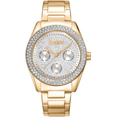 Vrouwenhorloge Dkny Chambers Multi Glitz Jaune TU Vrouwenhorloge Dkny Chambers Multi Glitz Jaune TU
