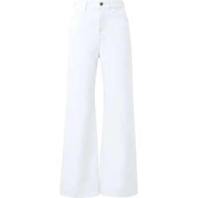 Jeans wide leg reguliere pasvorm met wijde pijpen nabehandeling vrouw s.Oliver Blanc 46x30 Jeans wide leg reguliere pasvorm met wijde pijpen nabehandeling vrouw s.Oliver Blanc 46x30