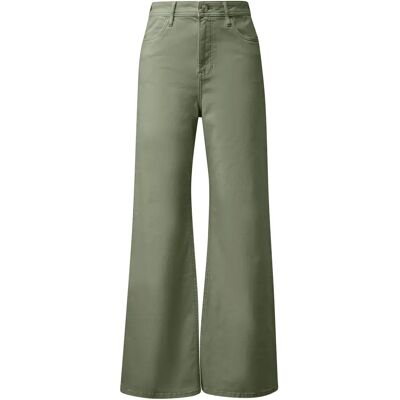 Jeans wide leg reguliere pasvorm met wijde pijpen nabehandeling vrouw s.Oliver Vert 48x32 Jeans wide leg reguliere pasvorm met wijde pijpen nabehandeling vrouw s.Oliver Vert 48x32